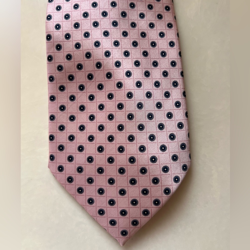 Men's tie pink print by Stafford nwot